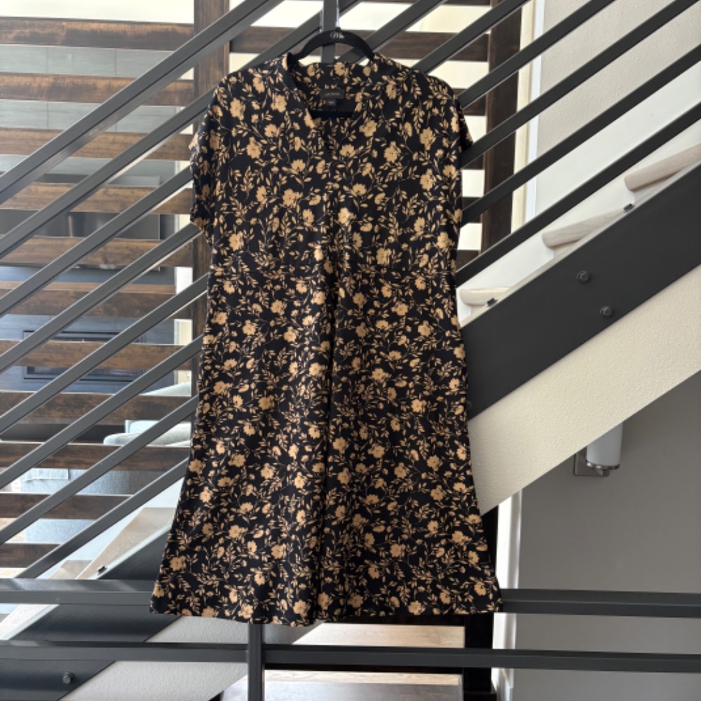 J Jill Floral Flowers Wearever Collection Dress